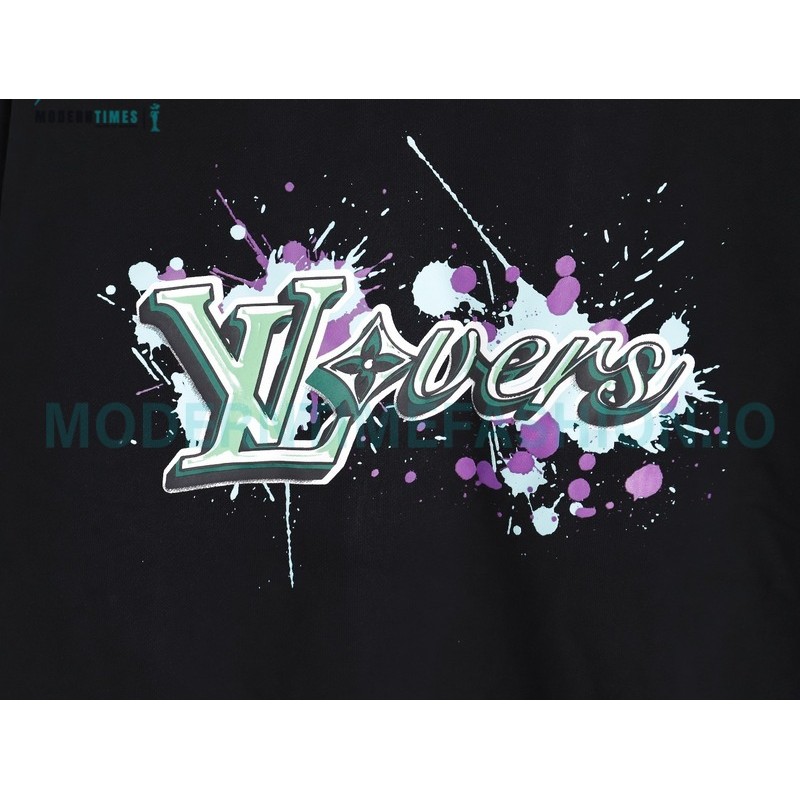 Louis Vuitton - Graffiti Printed Crew-neck Hoodie