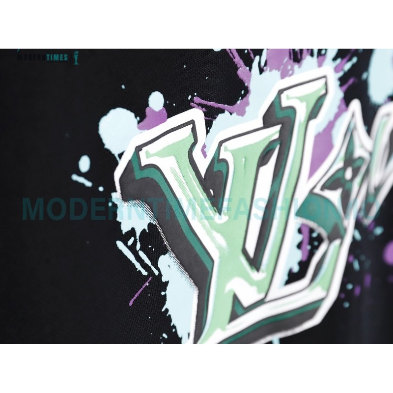 Louis Vuitton - Graffiti Printed Crew-neck Hoodie