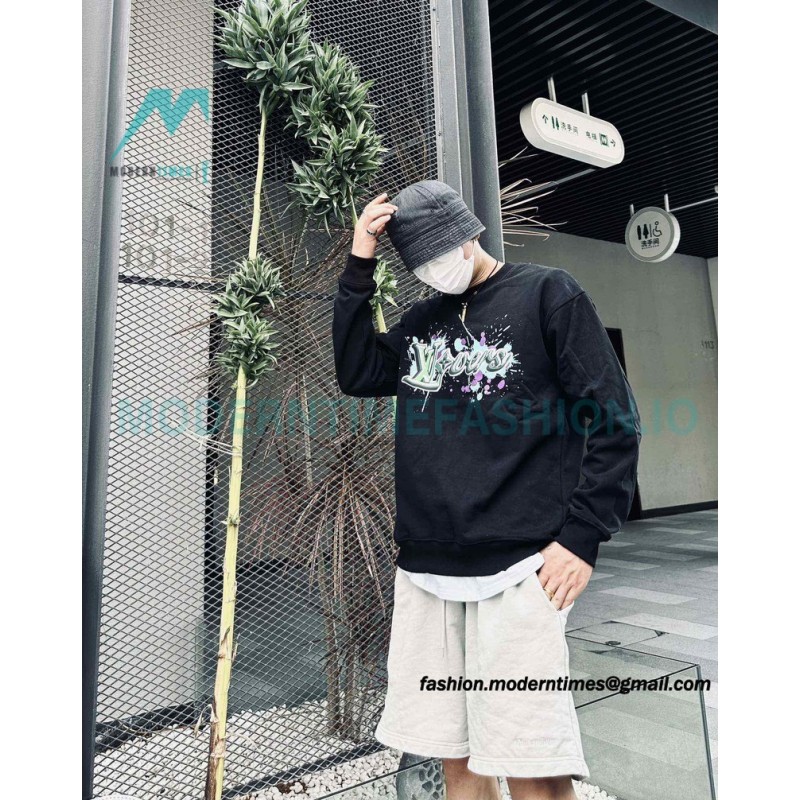 Louis Vuitton - Graffiti Printed Crew-neck Hoodie