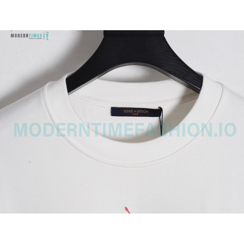 Louis Vuitton - Graffiti Printed Crew-neck Hoodie