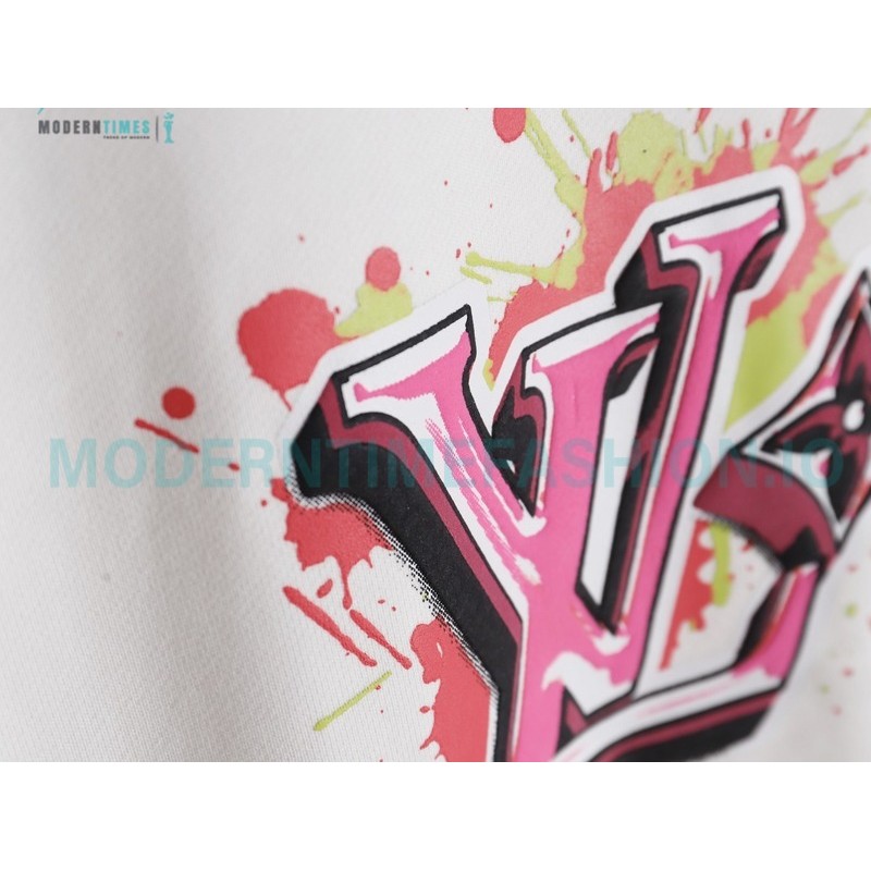 Louis Vuitton - Graffiti Printed Crew-neck Hoodie
