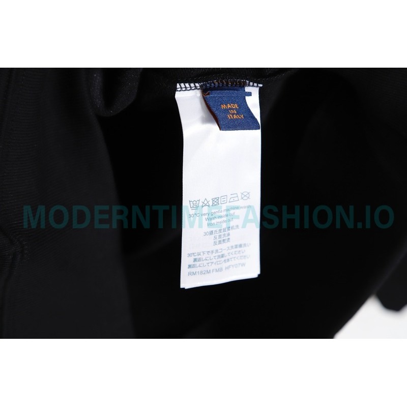 Louis Vuitton - 23ss Geometric Style Embroidered Cotton Crewneck Hoodie