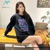 Louis Vuitton - 23ss Geometric Style Embroidered Cotton Crewneck Hoodie