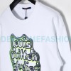 Louis Vuitton - 23ss Geometric Style Embroidered Cotton Crewneck Hoodie