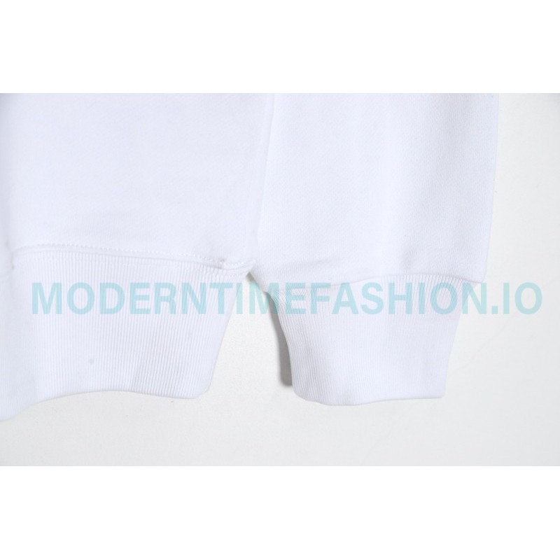 Louis Vuitton - 23ss Geometric Style Embroidered Cotton Crewneck Hoodie