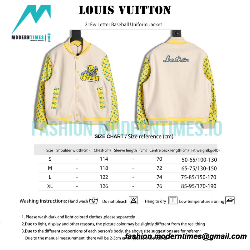 Louis Vuitton - 21Fw Letter Baseball Uniform Jacket