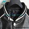 Louis Vuitton - Leather Band Print Baseball Jacket