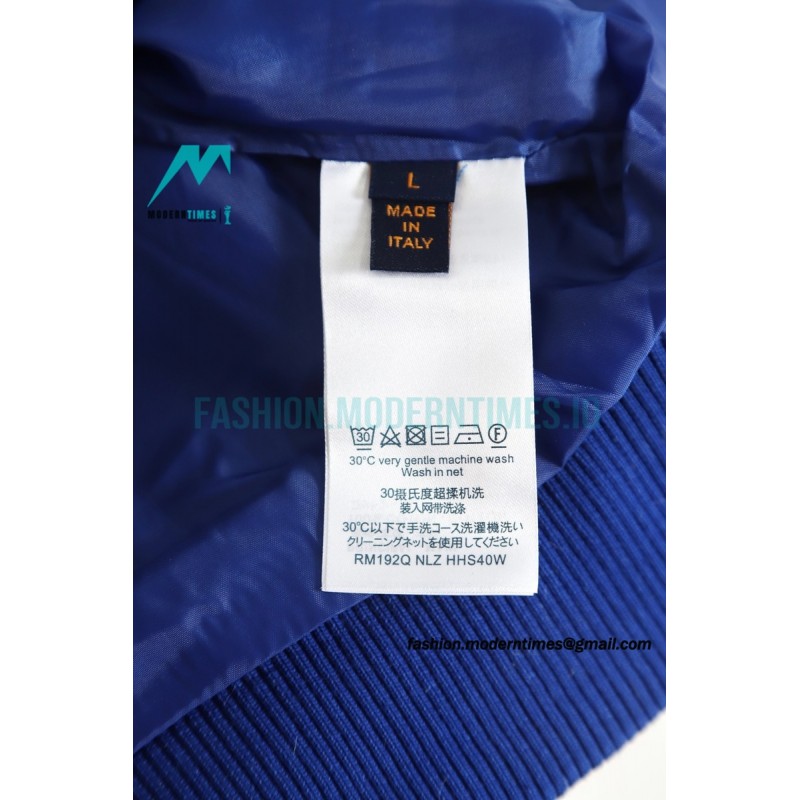 Louis Vuitton - 23SS Autumn/Winter Paratrooper Klein Blue Baseball Jacket With Heavy Coat