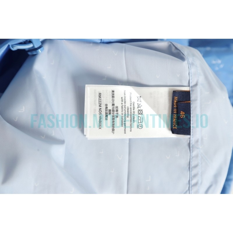 Louis Vuitton - 22FW Airplane Gradient Letter Print Hooded Zipper Jacket