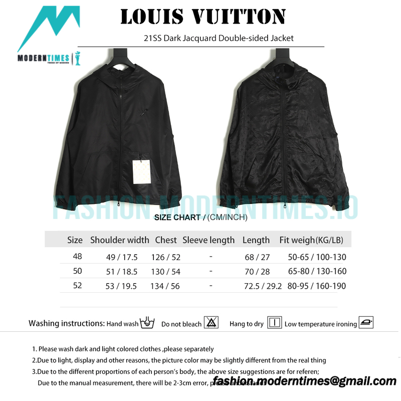 Louis Vuitton - 21SS Dark Jacquard Double-sided Jacket 