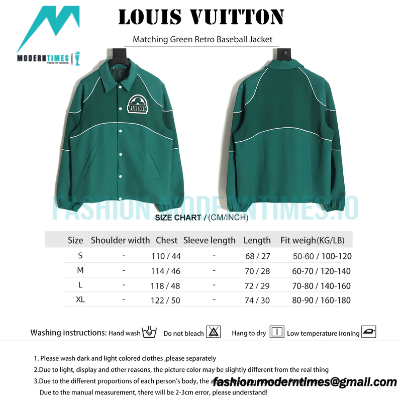 Louis Vuitton - Matching Green Retro Baseball Jacket