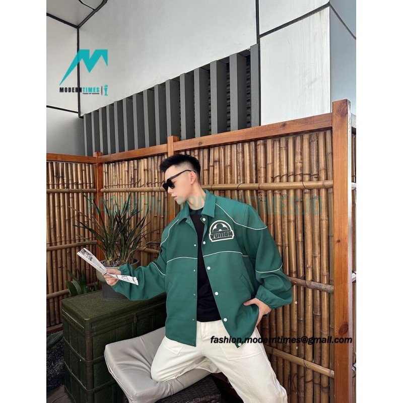 Louis Vuitton - Matching Green Retro Baseball Jacket