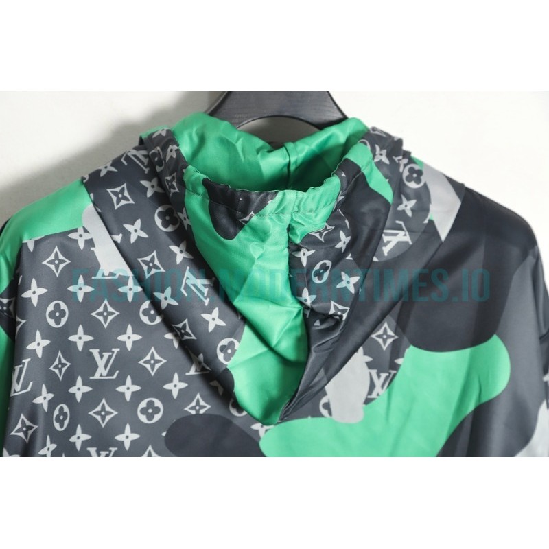 Louis Vuitton - 23FW New Early Fall Heavy Print Hooded Long-sleeved Coat