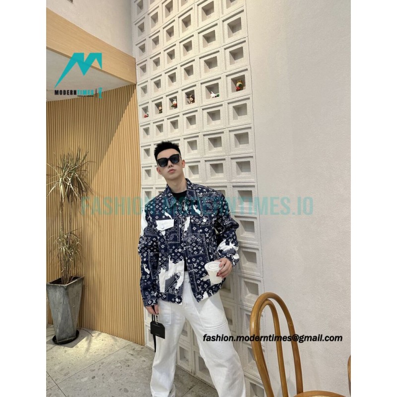 Louis Vuitton - Cashew Flower Denim Coat