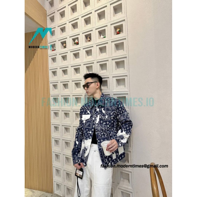 Louis Vuitton - Cashew Flower Denim Coat