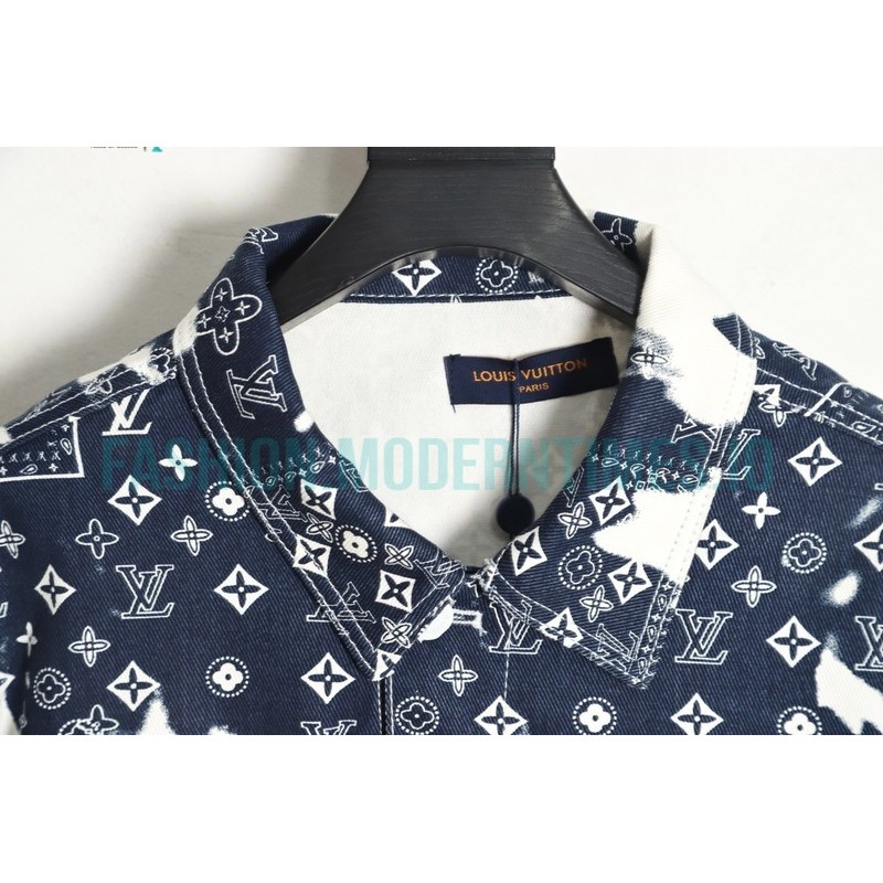 Louis Vuitton - Cashew Flower Denim Coat