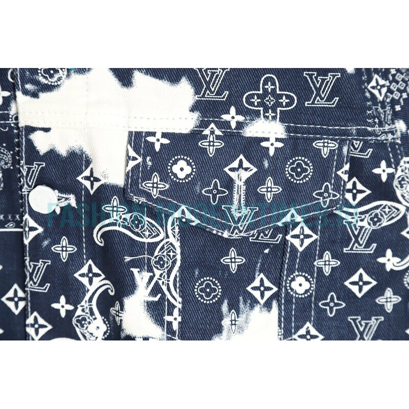 Louis Vuitton - Cashew Flower Denim Coat