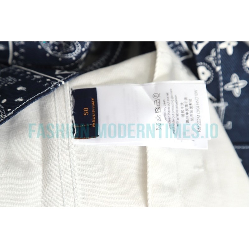 Louis Vuitton - Cashew Flower Denim Coat
