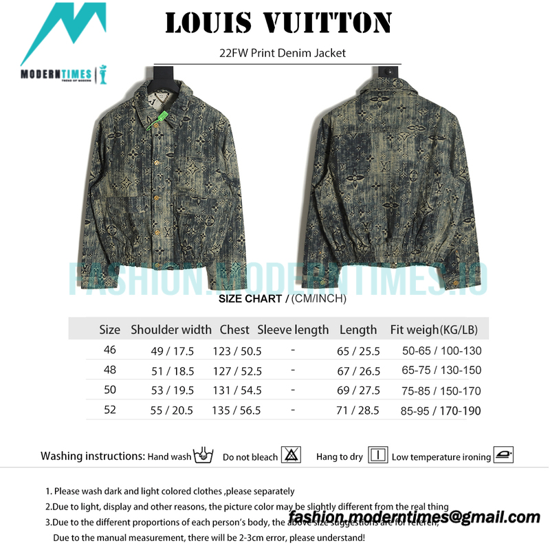 Louis Vuitton - 22FW Print Denim Jacket