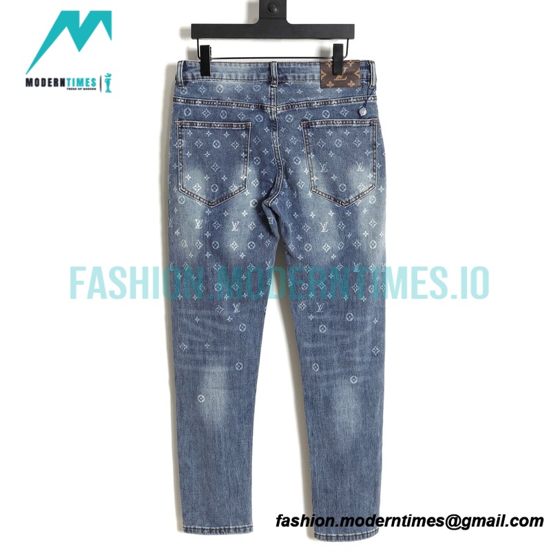 Louis Vuitton - Jeans With Logo All over The Back