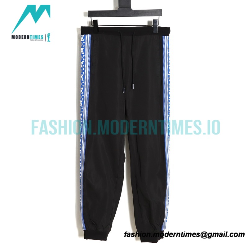 Louis Vuitton - 23ss Fair Isle Blue Ribbon Striped Sport Pants