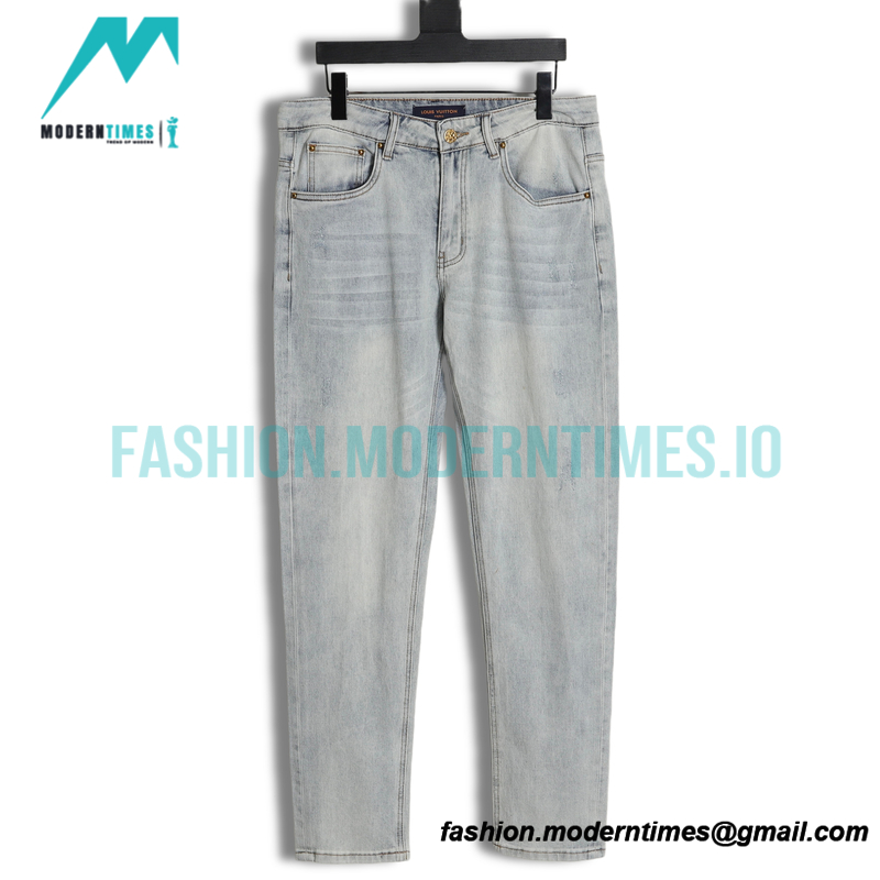 Louis Vuitton - Backside Cartoon Character Embroidered Jeans