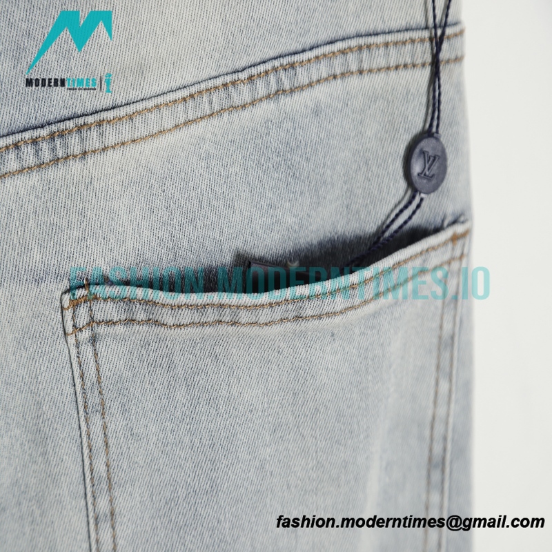 Louis Vuitton - Backside Cartoon Character Embroidered Jeans