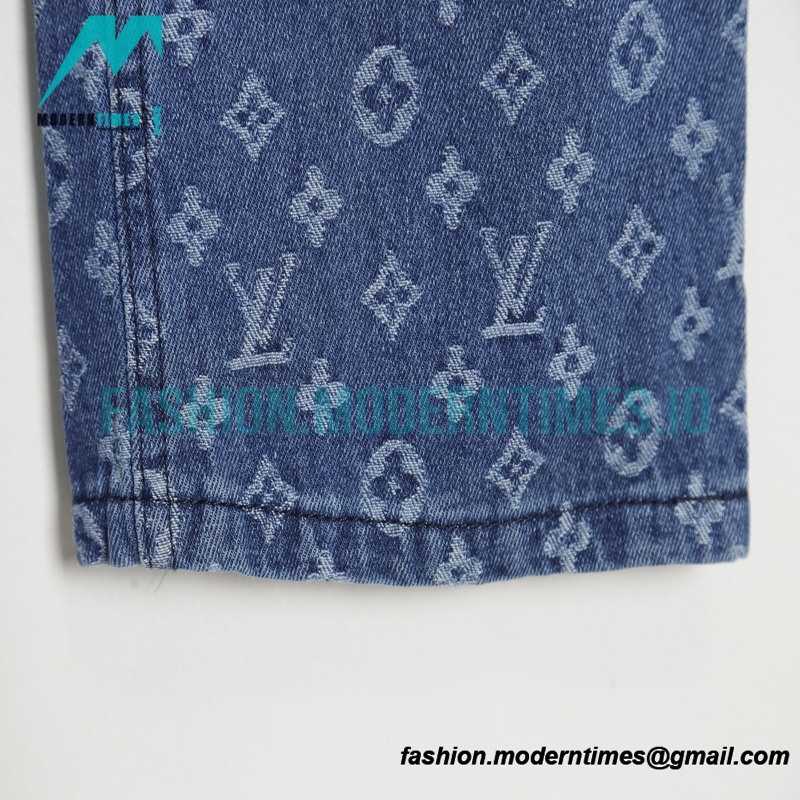 Louis Vuitton - Amp - Supreme Classic Washed Presbyterian Jeans Full Print