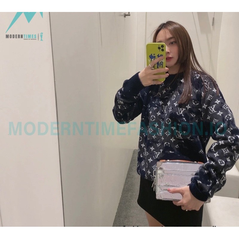 Louis Vuitton - 23FW Camouflage Rendered Wool Crewneck Sweater