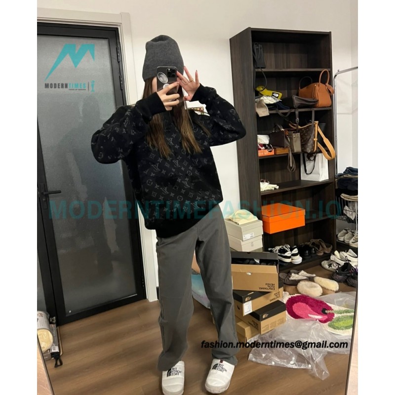 Louis Vuitton - 23FW Camouflage Rendered Wool Crewneck Sweater