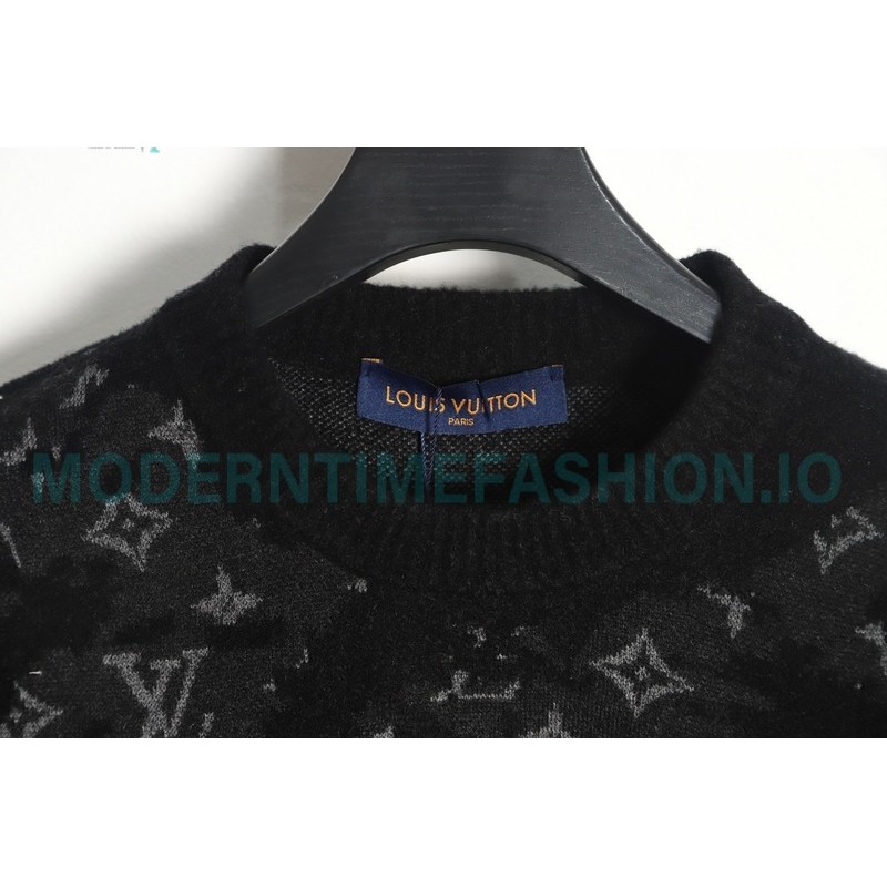 Louis Vuitton - 23FW Camouflage Rendered Wool Crewneck Sweater