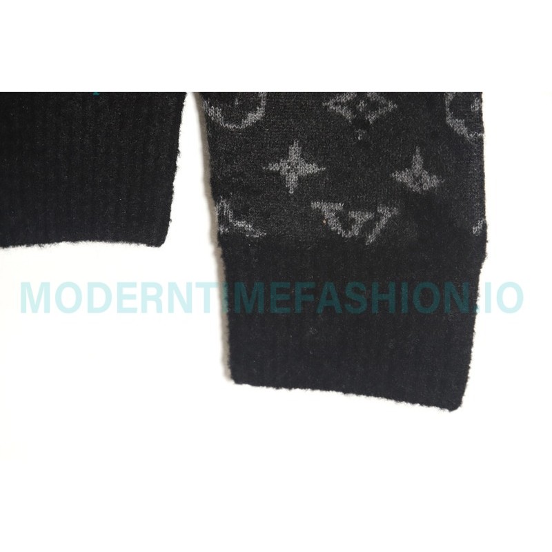 Louis Vuitton - 23FW Camouflage Rendered Wool Crewneck Sweater