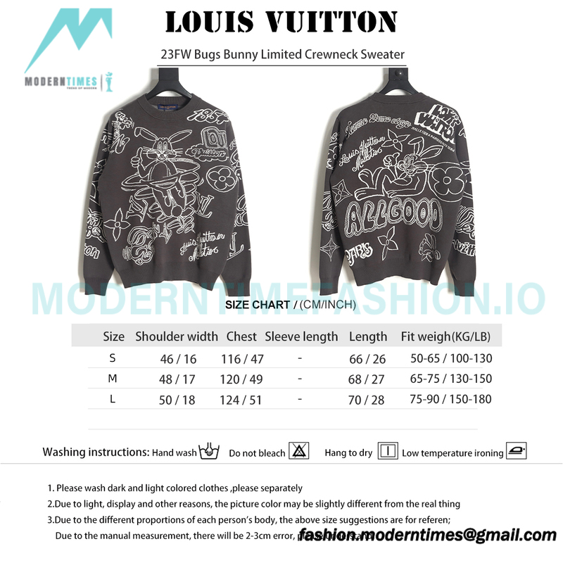 Louis Vuitton - 23FW Bugs Bunny Limited Crewneck Sweater