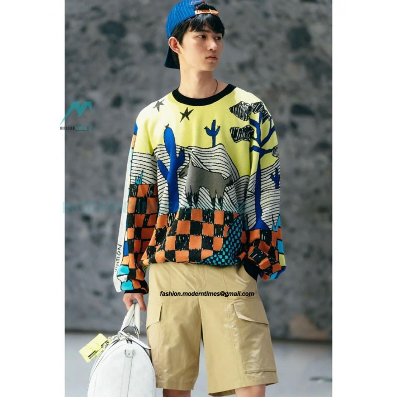 Louis Vuitton - 23FW Children Fun Crewneck Sweater