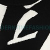 Louis Vuitton - 23FW Black And White Geometric Crewneck Sweater