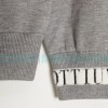 Louis Vuitton - 23SS Solid Color Cuff Logo Knit Sweater