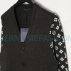 Louis Vuitton - 23FW Monogram Jacquard Single-breasted Long-sleeved Sweater Cardigan