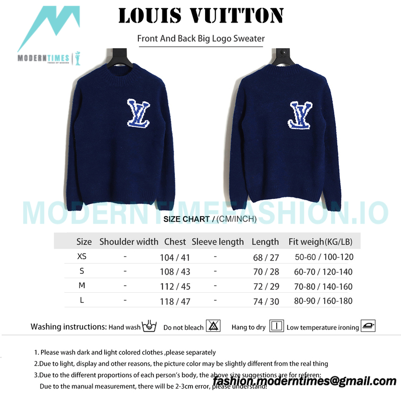 Louis Vuitton - Front And Back Big Logo Sweater