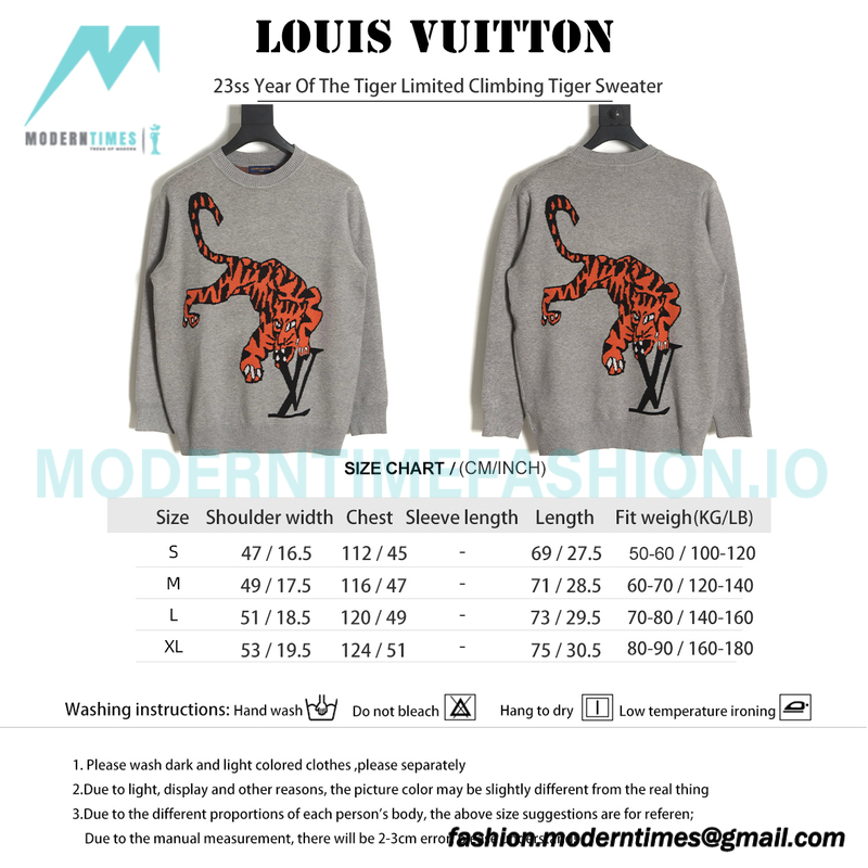 Louis Vuitton - 23ss Year Of The Tiger Limited Climbing Tiger Sweater