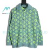 Louis Vuitton - 23ss Full Printed Green Flower Cardigan Sweater
