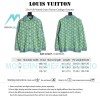 Louis Vuitton - 23ss Full Printed Green Flower Cardigan Sweater