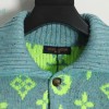 Louis Vuitton - 23ss Full Printed Green Flower Cardigan Sweater