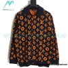  Louis Vuitton - 23ss Printed Black And Orange Cardigan Sweater