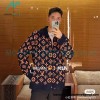  Louis Vuitton - 23ss Printed Black And Orange Cardigan Sweater
