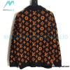  Louis Vuitton - 23ss Printed Black And Orange Cardigan Sweater