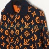  Louis Vuitton - 23ss Printed Black And Orange Cardigan Sweater