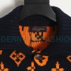  Louis Vuitton - 23ss Printed Black And Orange Cardigan Sweater
