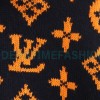  Louis Vuitton - 23ss Printed Black And Orange Cardigan Sweater
