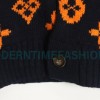  Louis Vuitton - 23ss Printed Black And Orange Cardigan Sweater