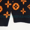  Louis Vuitton - 23ss Printed Black And Orange Cardigan Sweater
